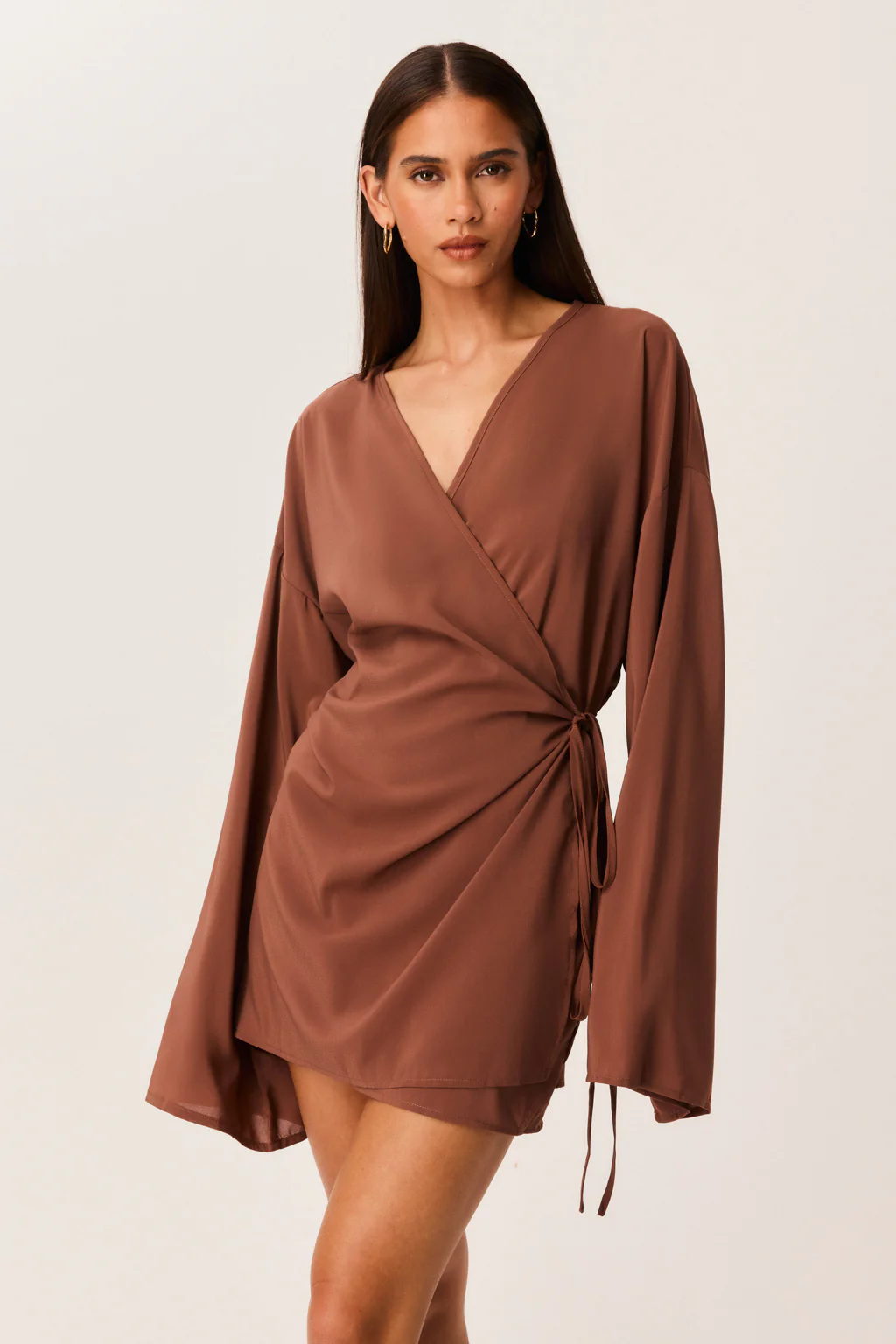 BREE WRAP MINI DRESS - Image 2