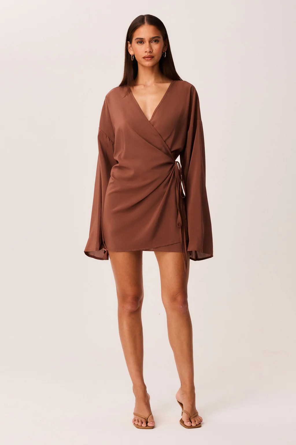 BREE WRAP MINI DRESS - Image 3