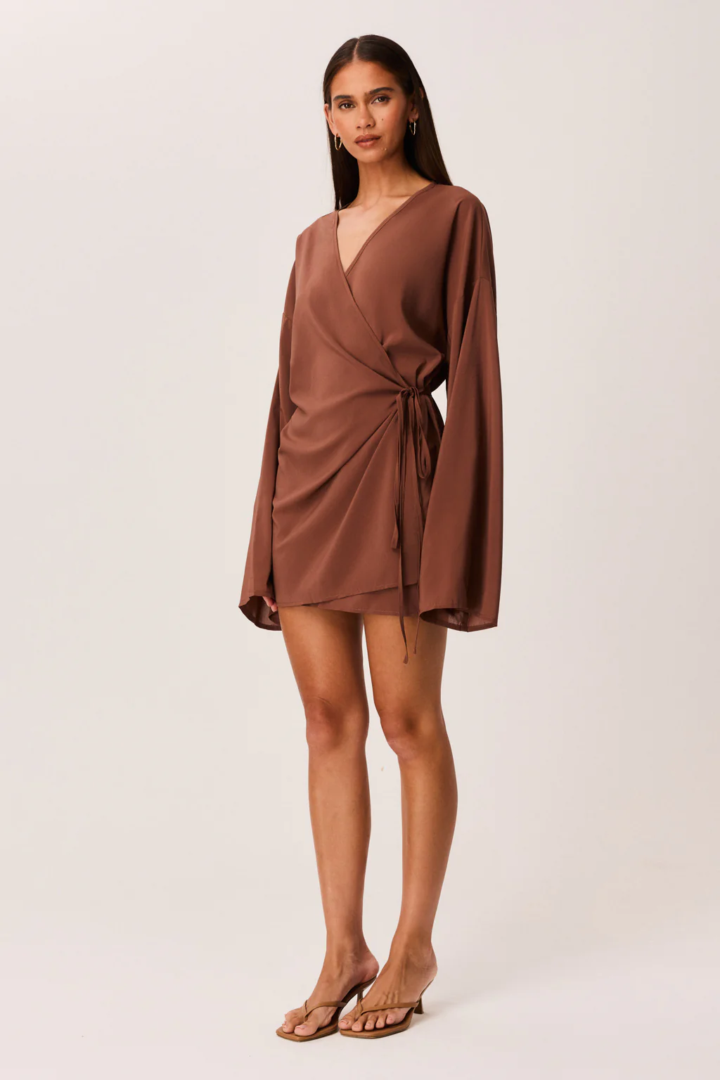 BREE WRAP MINI DRESS - Image 4