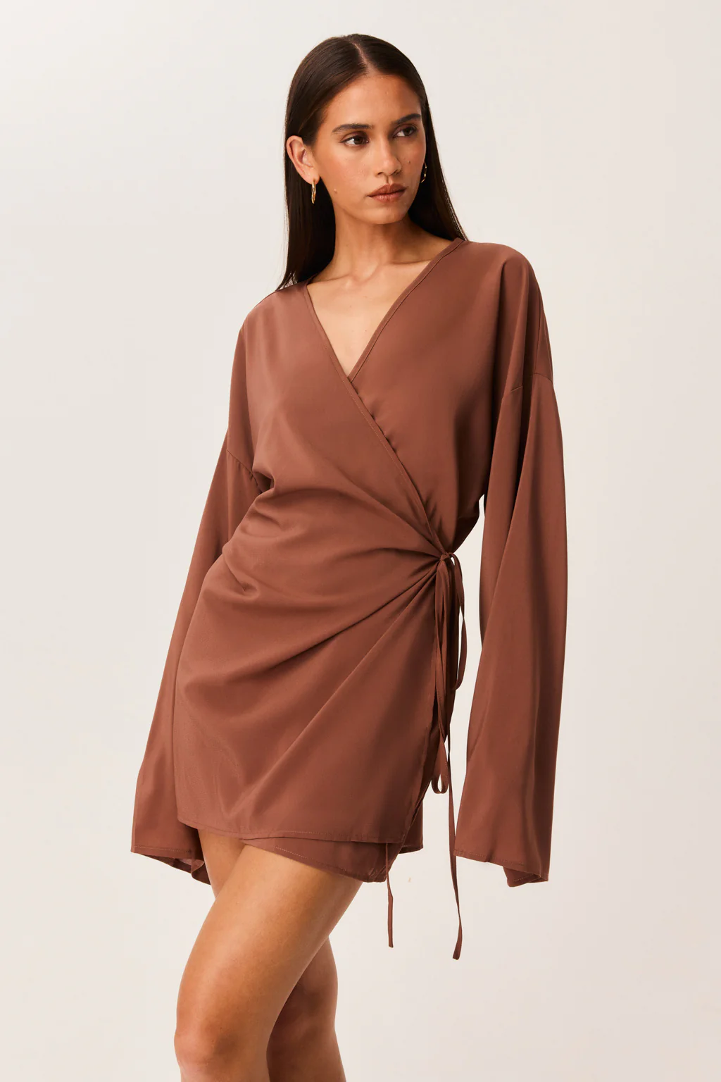 BREE WRAP MINI DRESS - Image 6