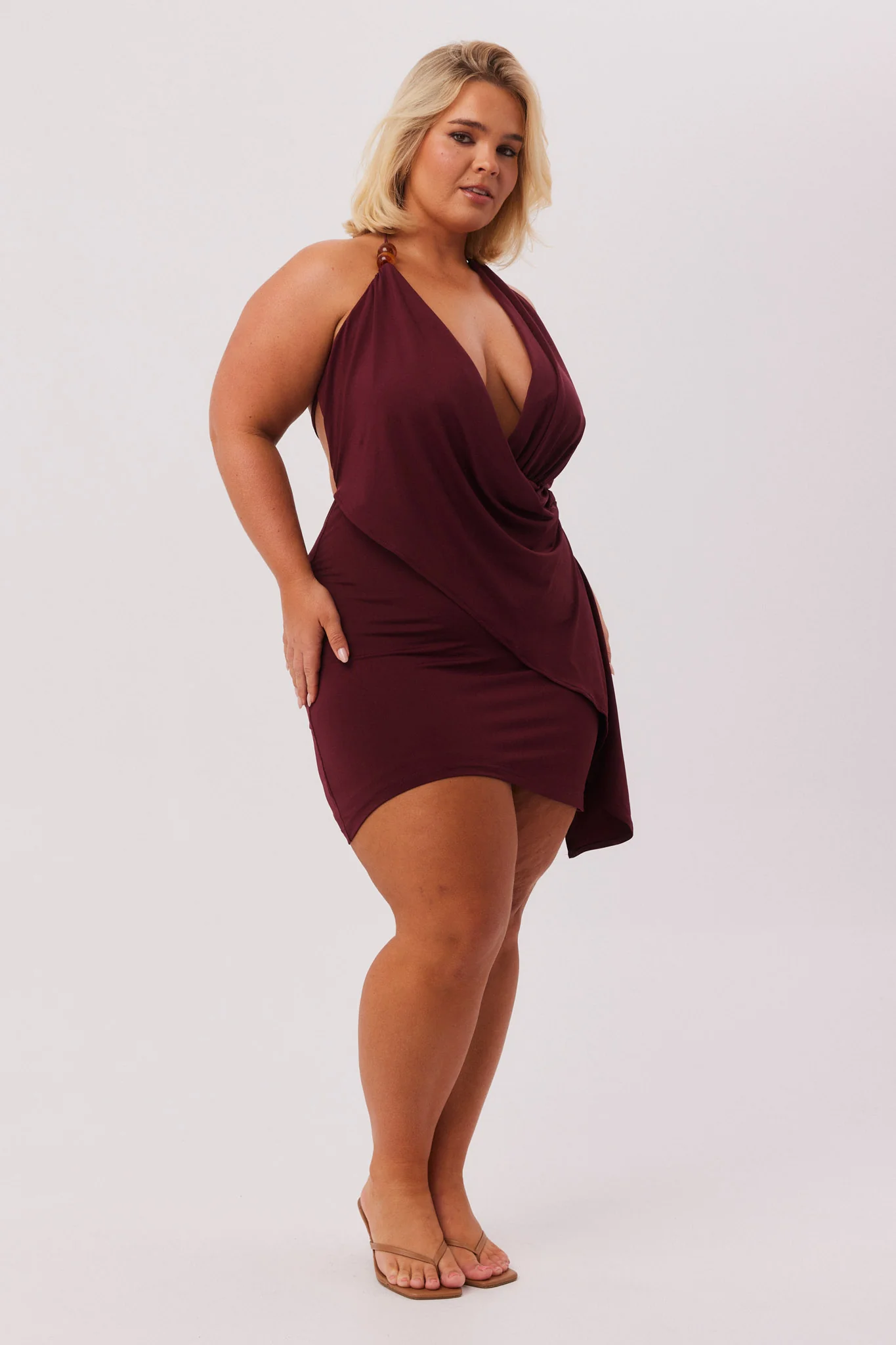 ISA DRAPE MINI DRESS - Image 5