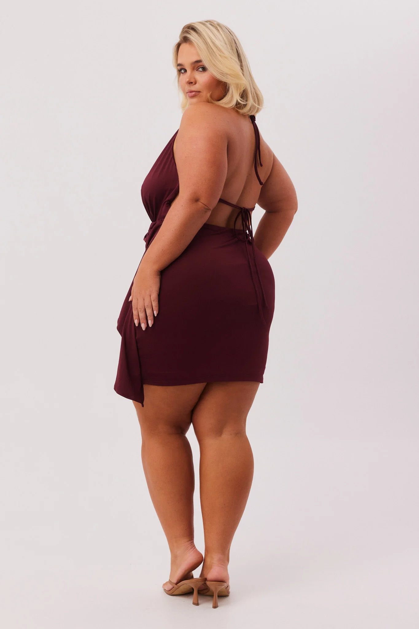 ISA DRAPE MINI DRESS - Image 7