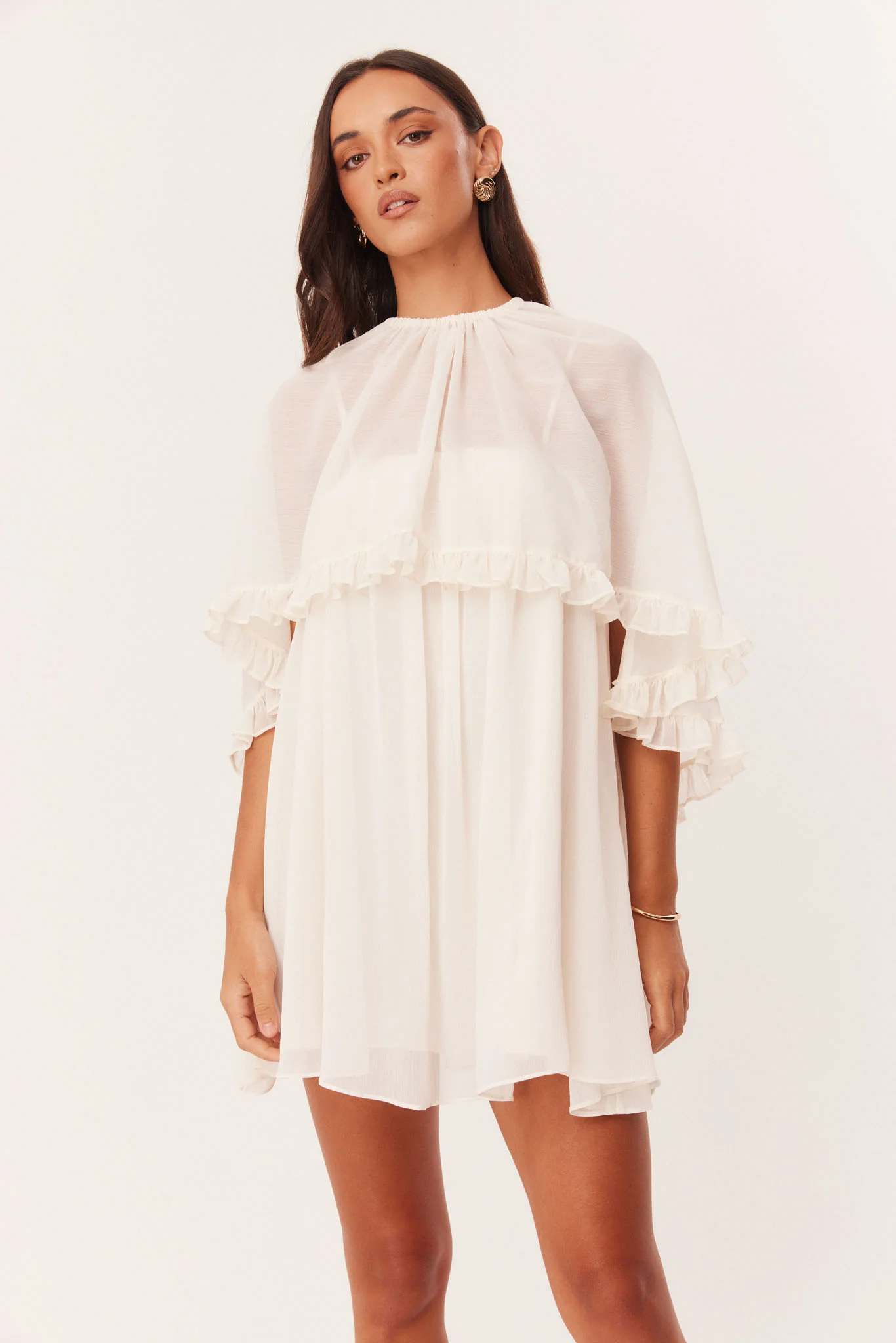 LAURIE CAPE MINI DRESS - Image 9