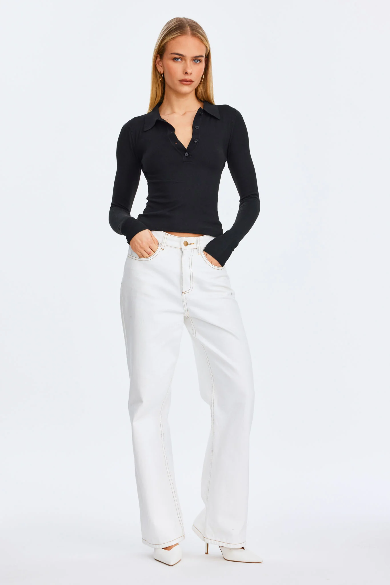 VEDA LONG SLEEVE TOP - Image 3